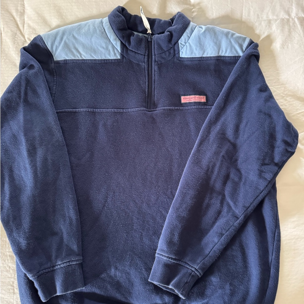 Vineyard Vines Blue Zip Up Sweater